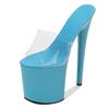 Women's Summer High-heeled Shoes Stiletto Sexy Waterproof Platform Hate Sky High Ultra-high Slippers 1986 Series 20cm Heel 10cm Platfrom LFD