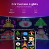 Smart Curtain Lights 400LEDs Bluetooth App Festoon LED String USB Fairy Lights DIY Music Change Display Window Bedroom Decor