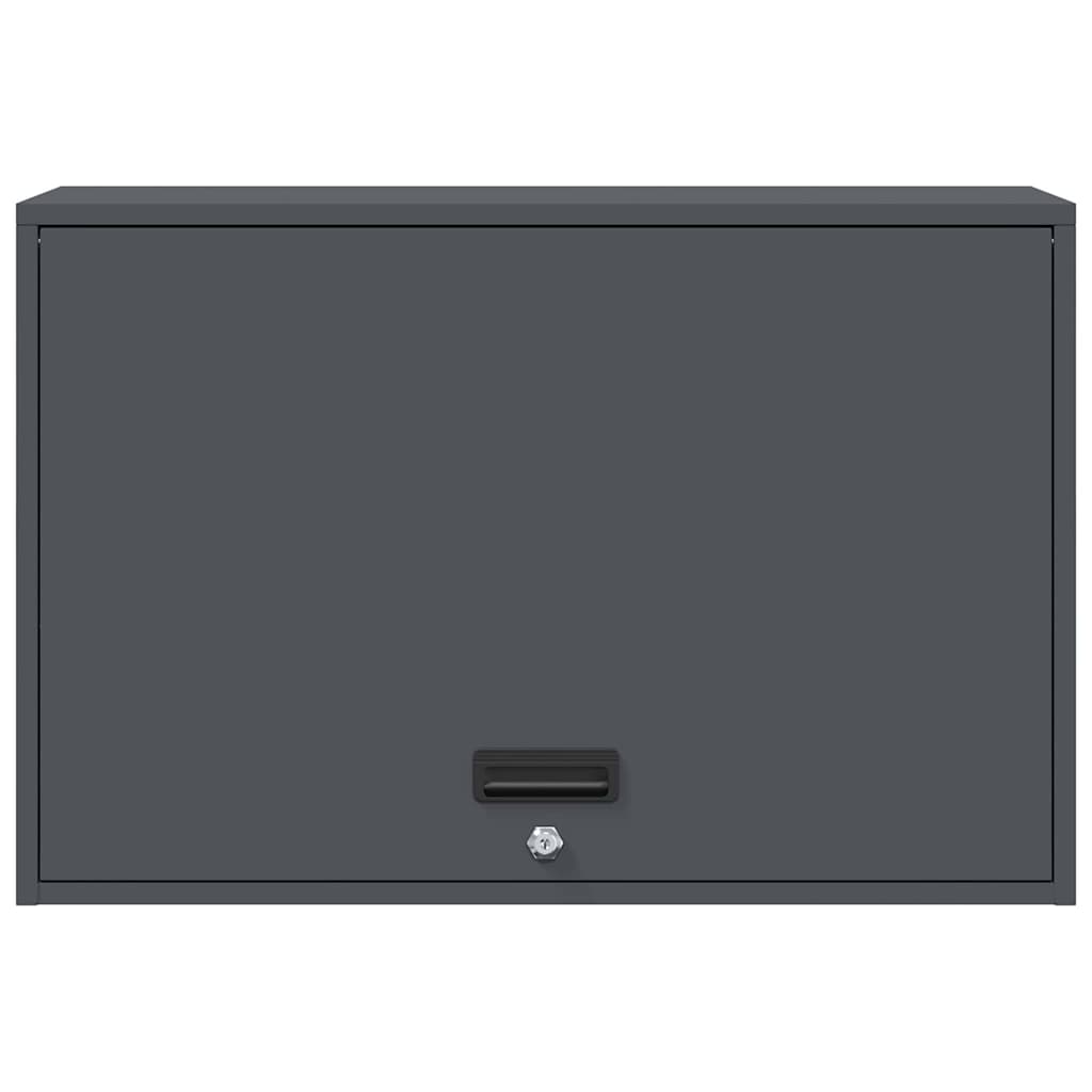 Wall Mounted Garage Cabinet with Gas Pressure Lift Door Anthracite