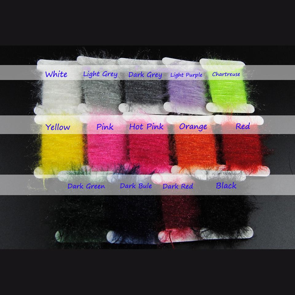 6 шт. пряжа для вязания мух, материал для вязания мух Scud Sand Worm для тела нимфы