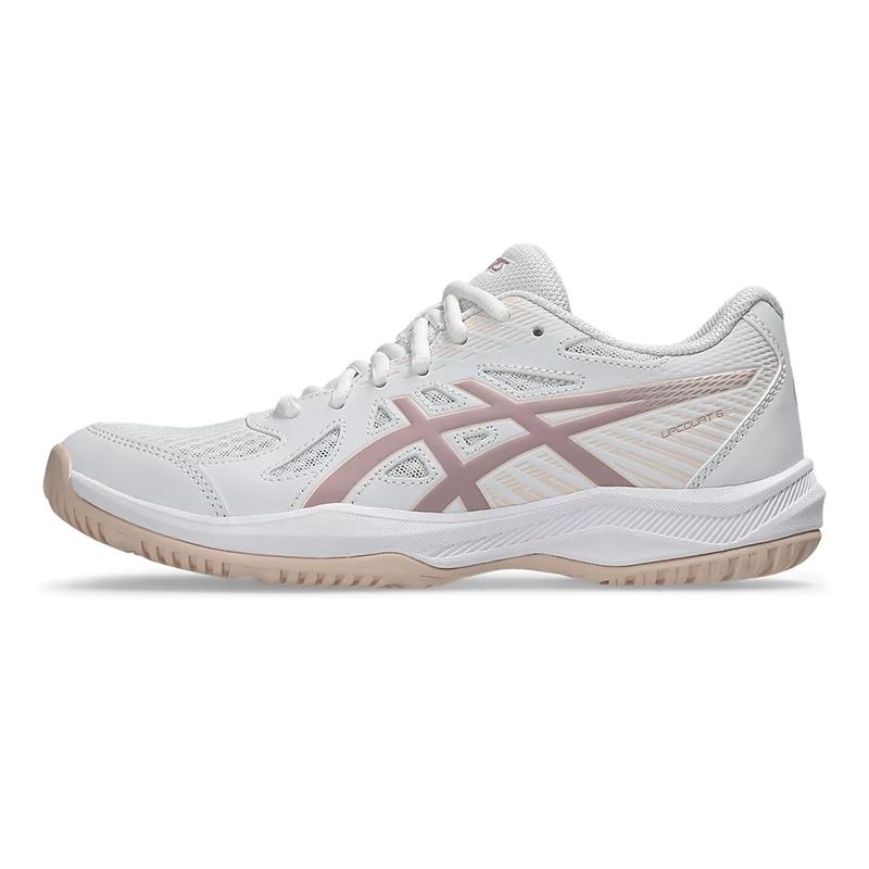 Asics Кроссовки для тренировок UPCOURT 6, дышащие, износостойкие, низкие, женские, Бело-розовые 1072A107-104