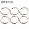 4Pcs/set Magic Rings Fun Toys Magical Tricks Classic Linking Iron Hoops Playing Props Close-up Magic for Beginner Magicians TMZ