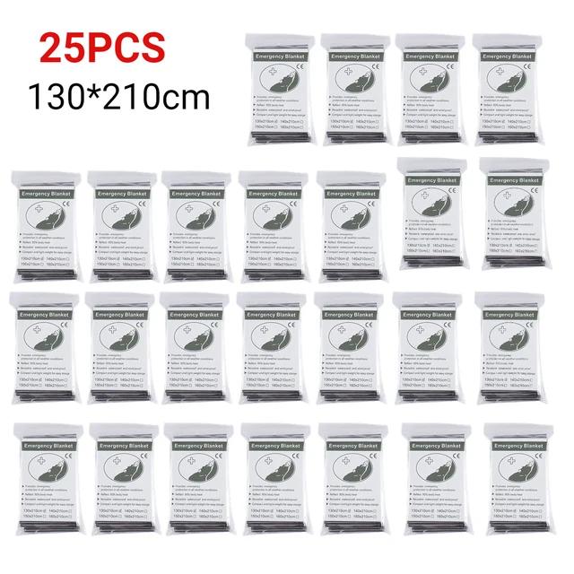 5-30 шт., одеяло для выживания в чрезвычайных ситуациях, аптечка первой помощи, водостойкая водонепроницаемая фольга, термоодеяло для кемпинга, военное одеяло, хит продаж