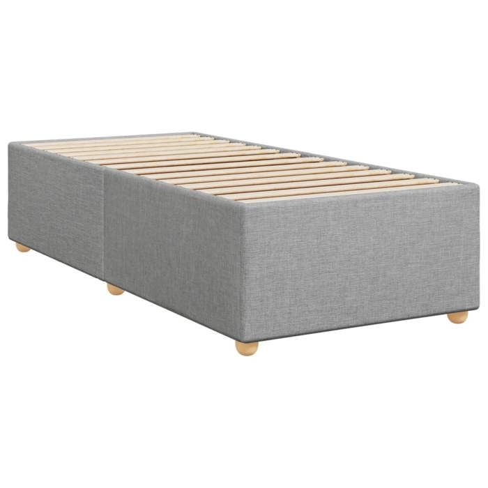 VidaXL Cadre de lit sans matelas gris clair 100x200 cm tissu 3284708