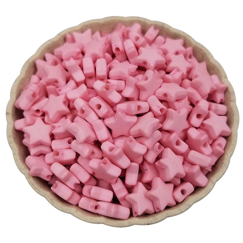 Товары для вечеринок для изготовления украшений Акриловые свободные бусины в форме звезды разноцветные аксессуары своими руками 50 шт 9 мм