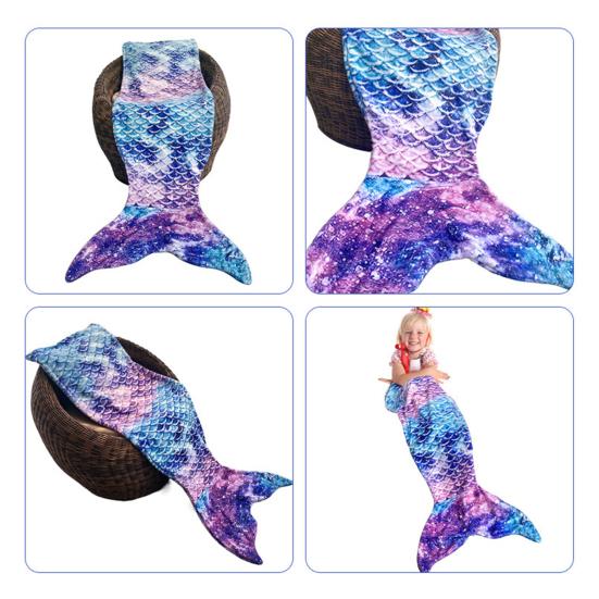 Одеяло с русалкой креативной формы, очень мягкое, приятное для кожи, моющееся, невыцветающее, утолщенное зимнее теплое одеяло для сна