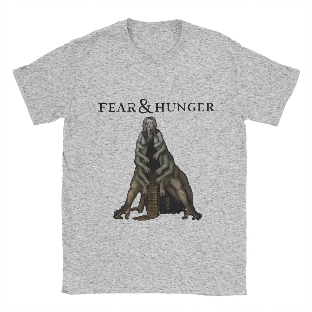 Футболка Fear and Hunger Termina Летняя Популярные Футболки Мужские Хлопок Круглый Вырез Большого Размера 5XL Одежда С Коротким Рукавом Классические Топы