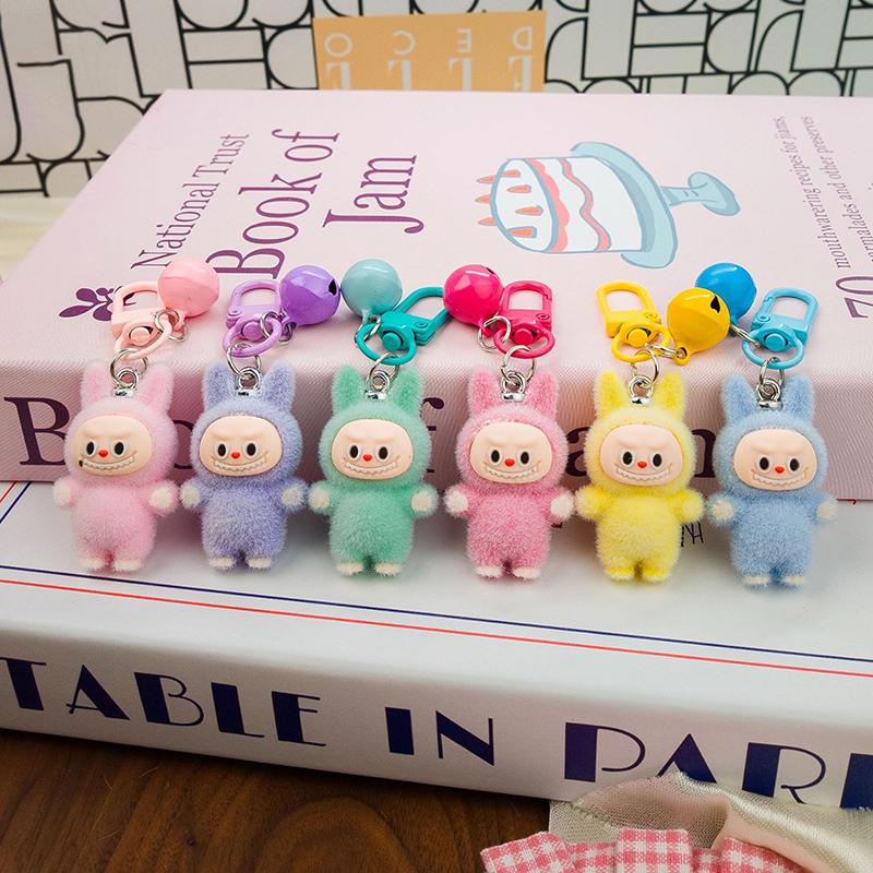 Аниме периферийное устройство Kawaii милый мультфильм Labubu брелок подвеска автомобильный брелок креативный рюкзак украшения аксессуары подарки