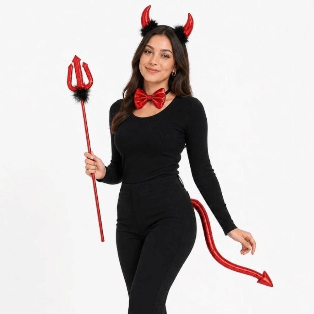 Cosplay Costume Halloween Cosplay Accessories Plastic Headband Bowtie Tail Set Cosplay