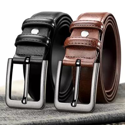 Paul Vintage Cowhide Belt Мужской ремень из натуральной кожи, винтажный деловой повседневный ремень для пожилых джинсов