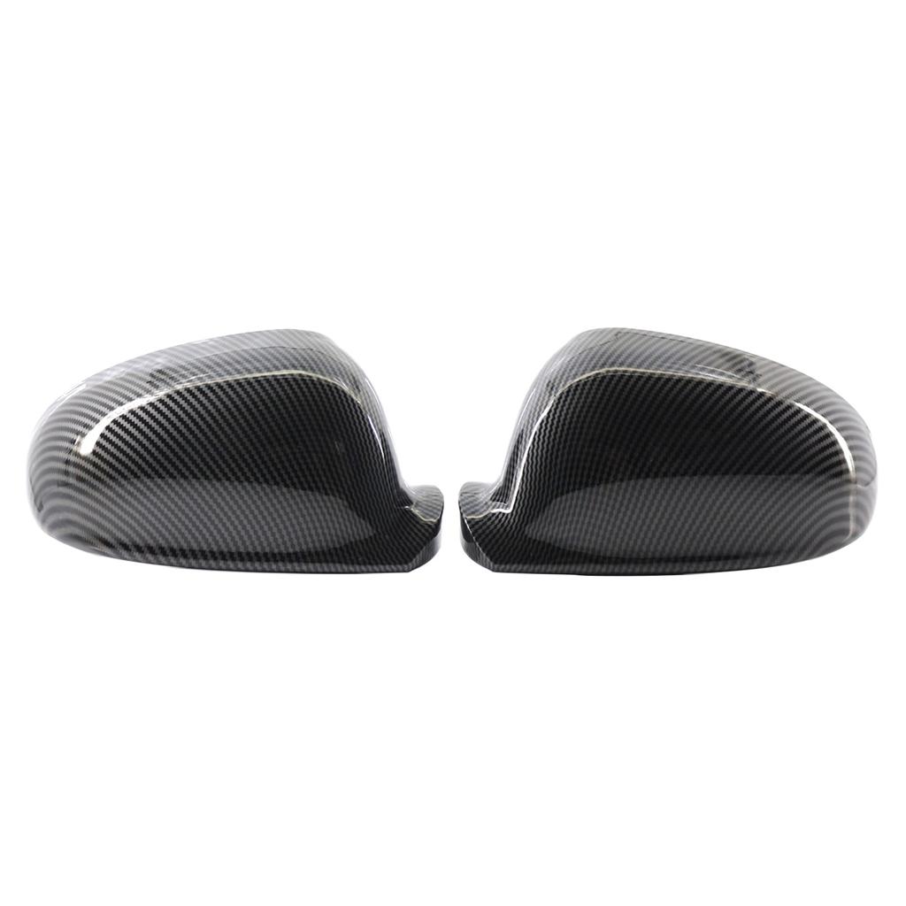 Side Wing Mirror Cover Caps Carbon Fiber Replaces OEM:1K0857537
