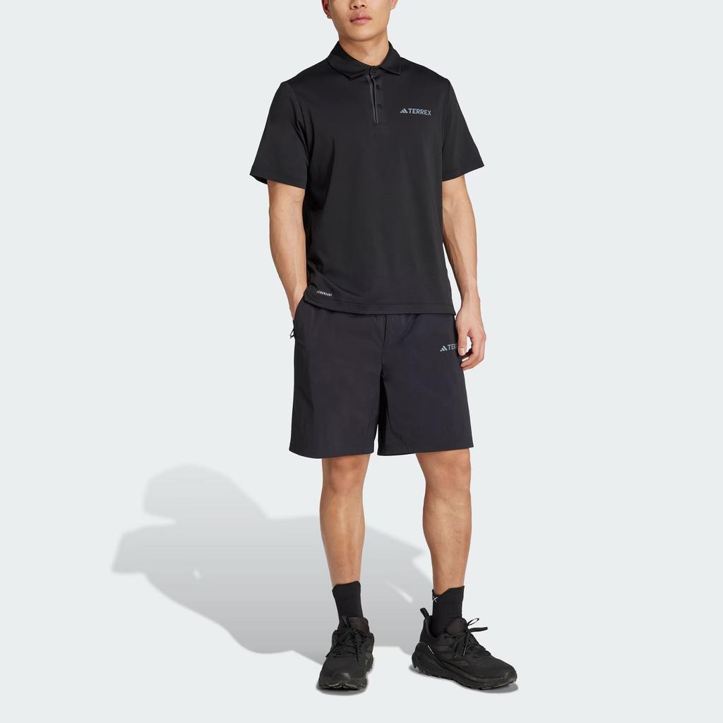 Мужская рубашка Adidas TerrexAEROREADY Поло Мужская Черная