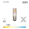 Светодиодная лампа с байонетным цоколем B22 5.5 Вт 650 лм 3200 К - EDM - Керамическое основание - Теплый белый - Совместима с диммером