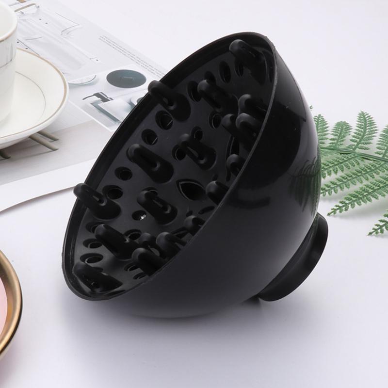 Черный фен-диффузор, парикмахерский инструмент, чехол для фена диаметром 4,3-4,5 см, естественно волнистые вьющиеся аксессуары для фена