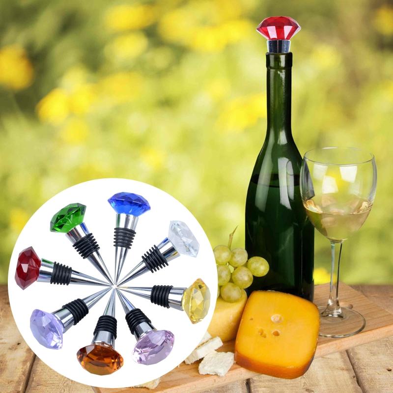 Премиальное качество Креативные Хрустальные Сплав Цинка Пробки для Бутылок Шампанского Пробки для Красного Вина Многоразовые Пробки для Винных Бутылок Кухня