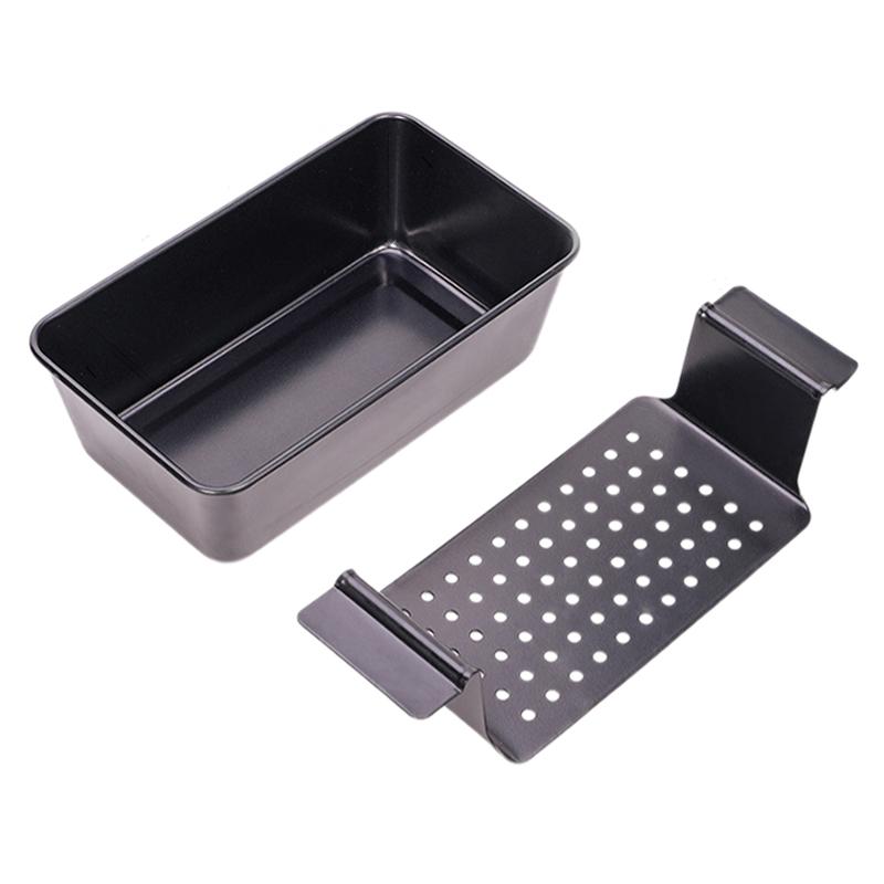 Meatloaf Pan Non-Stick Bread Baking Pan With Detachable Drain Tray Heat Resistance Baking Loaf Tin Multipurpose Heavy-Duty