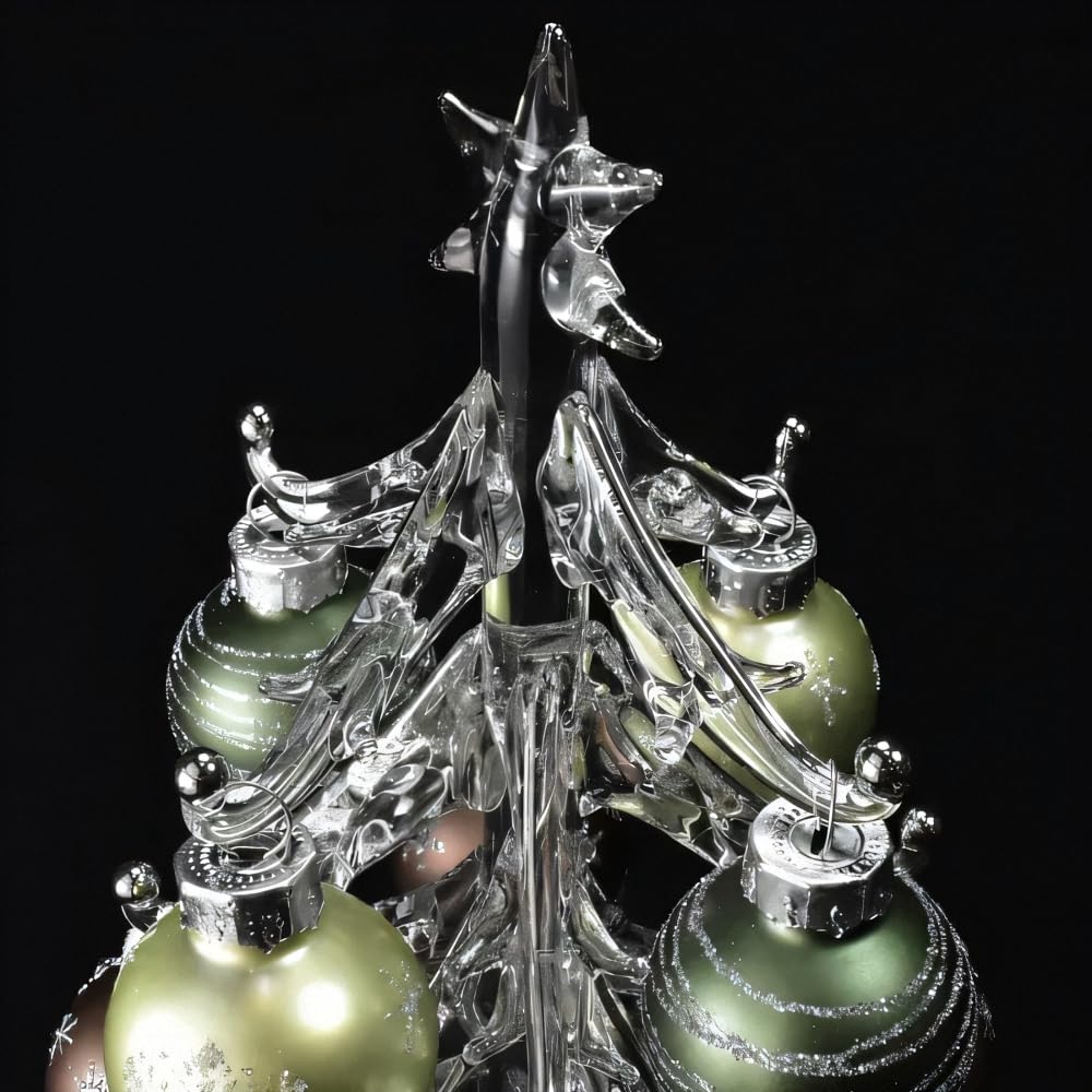 Four Cart Cute Handmade Glass Earth Color Tree