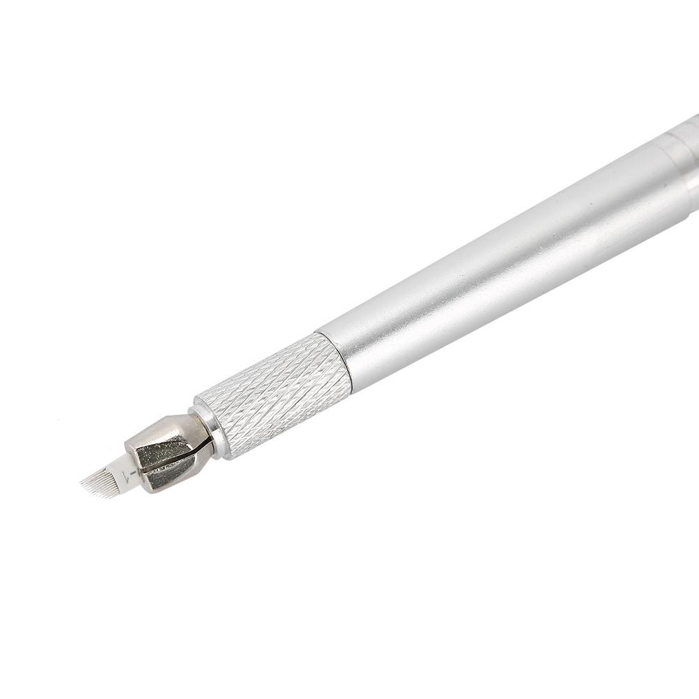 3 В 1 Профессиональная ручка для микроблейдинга с двумя концами, ручная машинка для перманентного макияжа, лайнер, тату для бровей в технике напыления