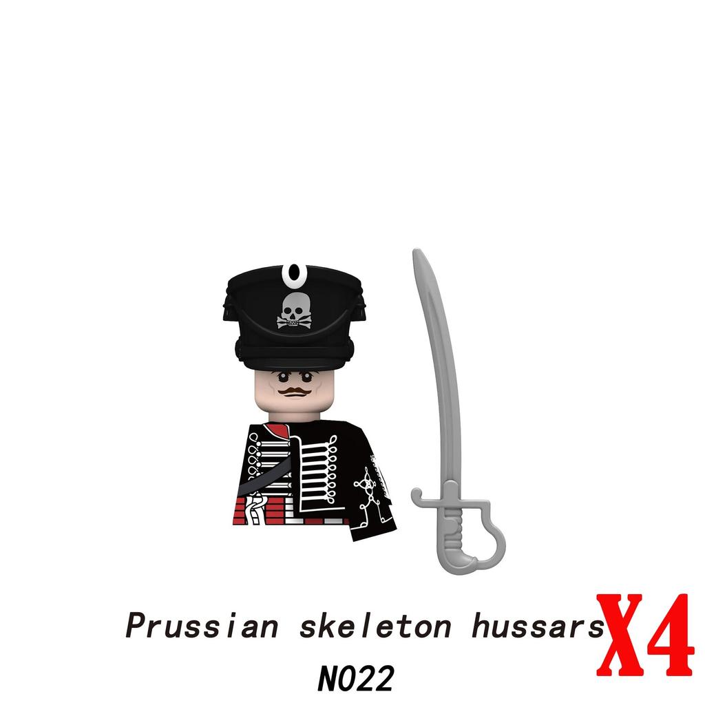 Napoleonic Wars Military Soldiers Building Blocks Medieval Army Figures Russian Ukraine Knights Infantry Weapon Bricks Kids Toys