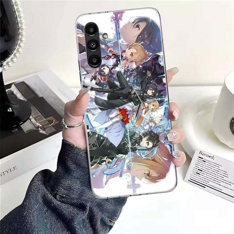 Чехол для телефона Anime Sword Art Online SAO для Samsung Galaxy A13 A14 A15 A16 A17 A53 A54 A55 A56 A57 A33 A34 A35 A36 A37 A23 A24 A25