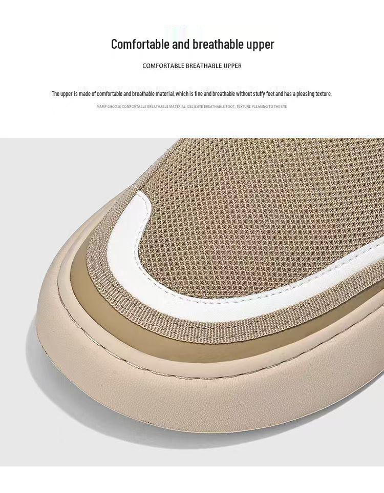 Мужские кроссовки из дышащей сетки Flyknit, без шнурков, для повседневной носки и занятий спортом