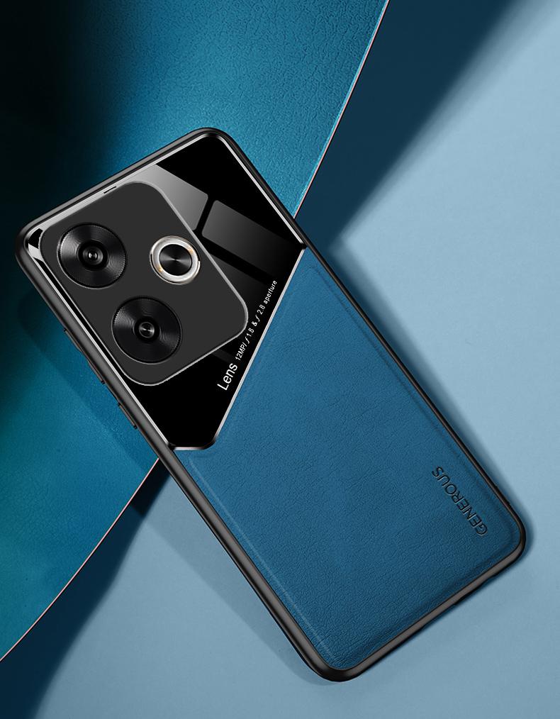 Чехол для Xiaomi POCO F6 Pro Роскошный Мягкая Кожаная текстура Магнитная защитная Задняя Крышка Чехол Для Xiaomi POCO F6 F6Pro Корпус Телефона