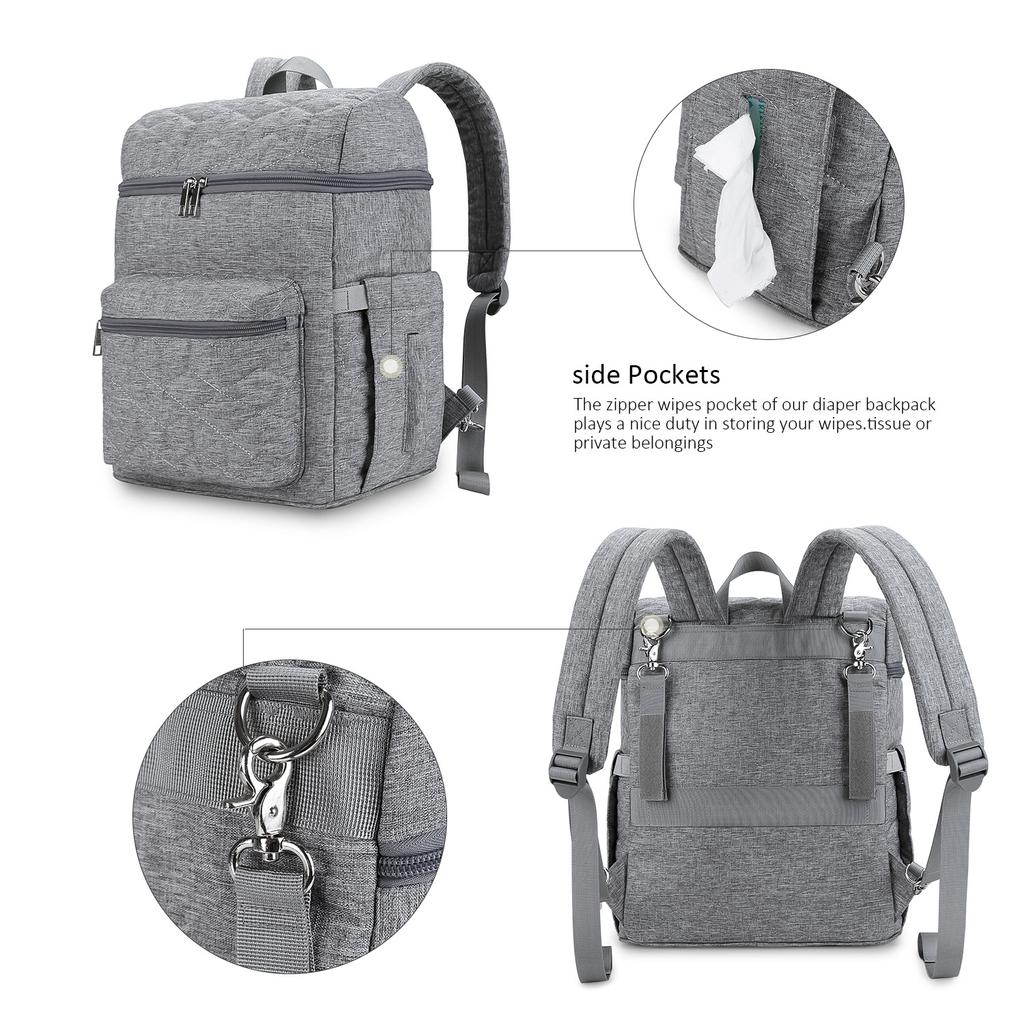 Многофункциональный рюкзак для смены подгузников большой вместимости, стильный водонепроницаемый рюкзак-сумка для подгузников, портативный дорожный рюкзак для мамы и новорожденного для смены подгузников