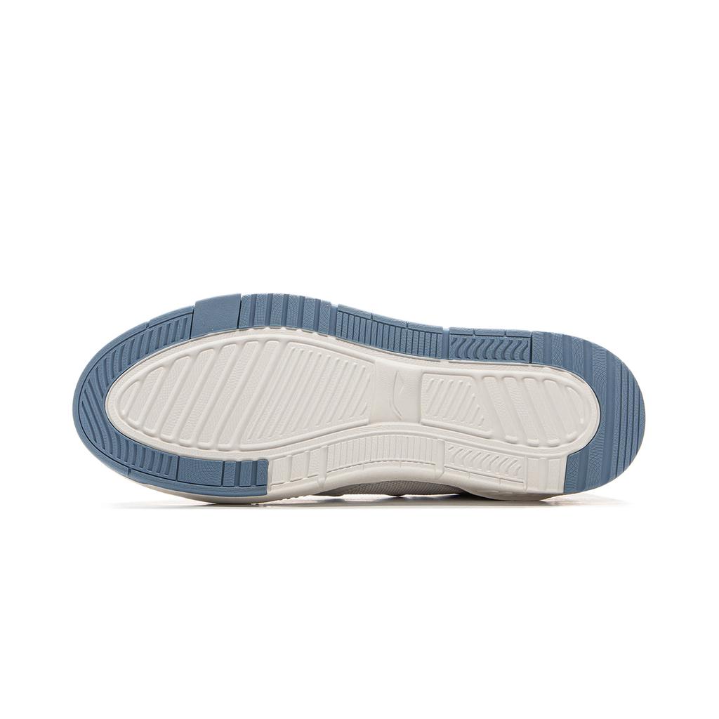 Li Ning Common 80-е Удобные Мягкие Эластичные Классические Нескользящие Износостойкие Низкие Кеды для Скейтборда Мужские Кроссовки Белые Серые Синие AGCV051-2