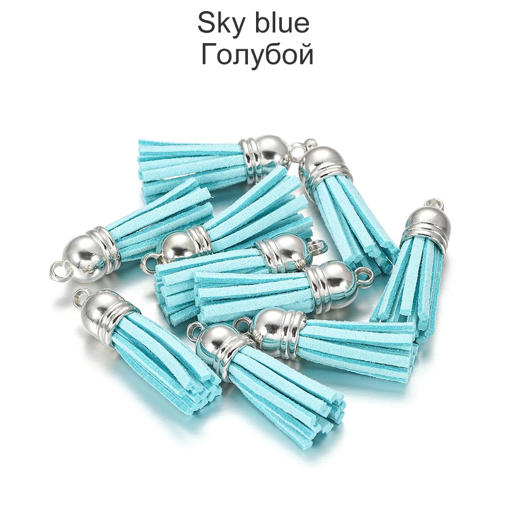 20pcs/lot 38mm Tassel Vintage Leather Tassels Fringe for Purl Macrame Pendant For DIY Jewelry Making Supplies Accessories