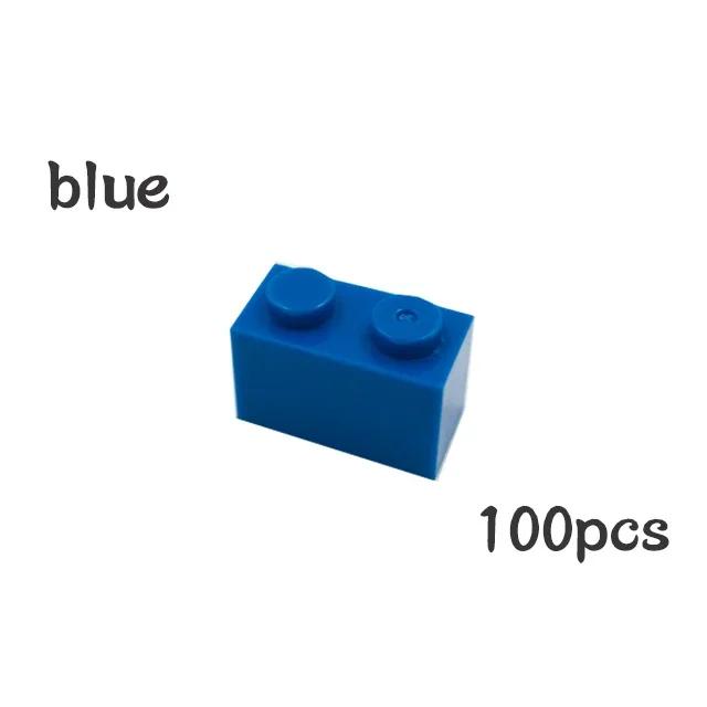100 шт. DIY 3004 Толстые Строительные Блоки Фигурки из Частиц 1x2 Точки Кирпичик Работает С Образовательной Креативной Конструкцией Leduo Детская Игрушка