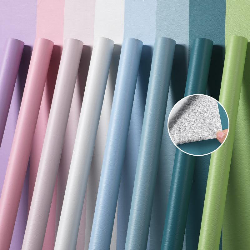 ПВХ водонепроницаемые самоклеящиеся обои Macaron для спальни, гостиной, ремонта, настенная наклейка