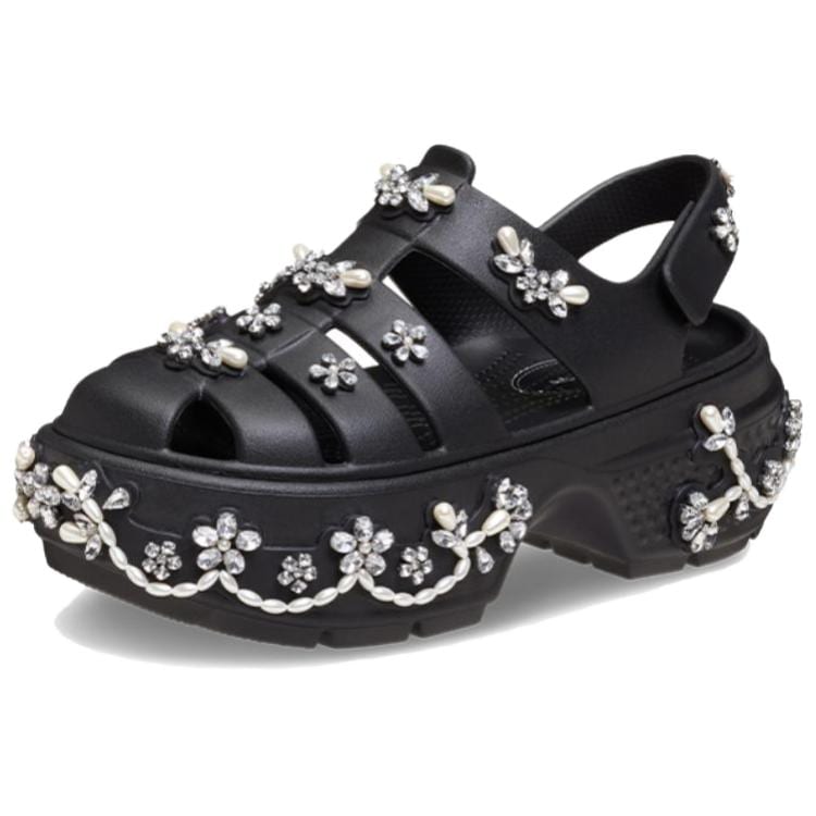 Crocs X SIMONE ROCHA Снежный Дом EVA Римские Сандалии 5,5 см Унисекс Черный 211428-001