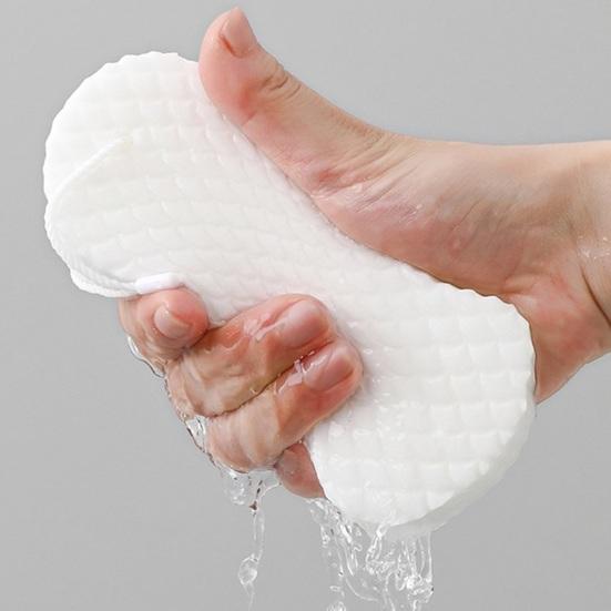 2Pcs Super Soft Exfoliating Bath Sponge Three-dimensional Bathing Sponge with Lanyard 3D Super Soft Exfoliating Body Scrubber