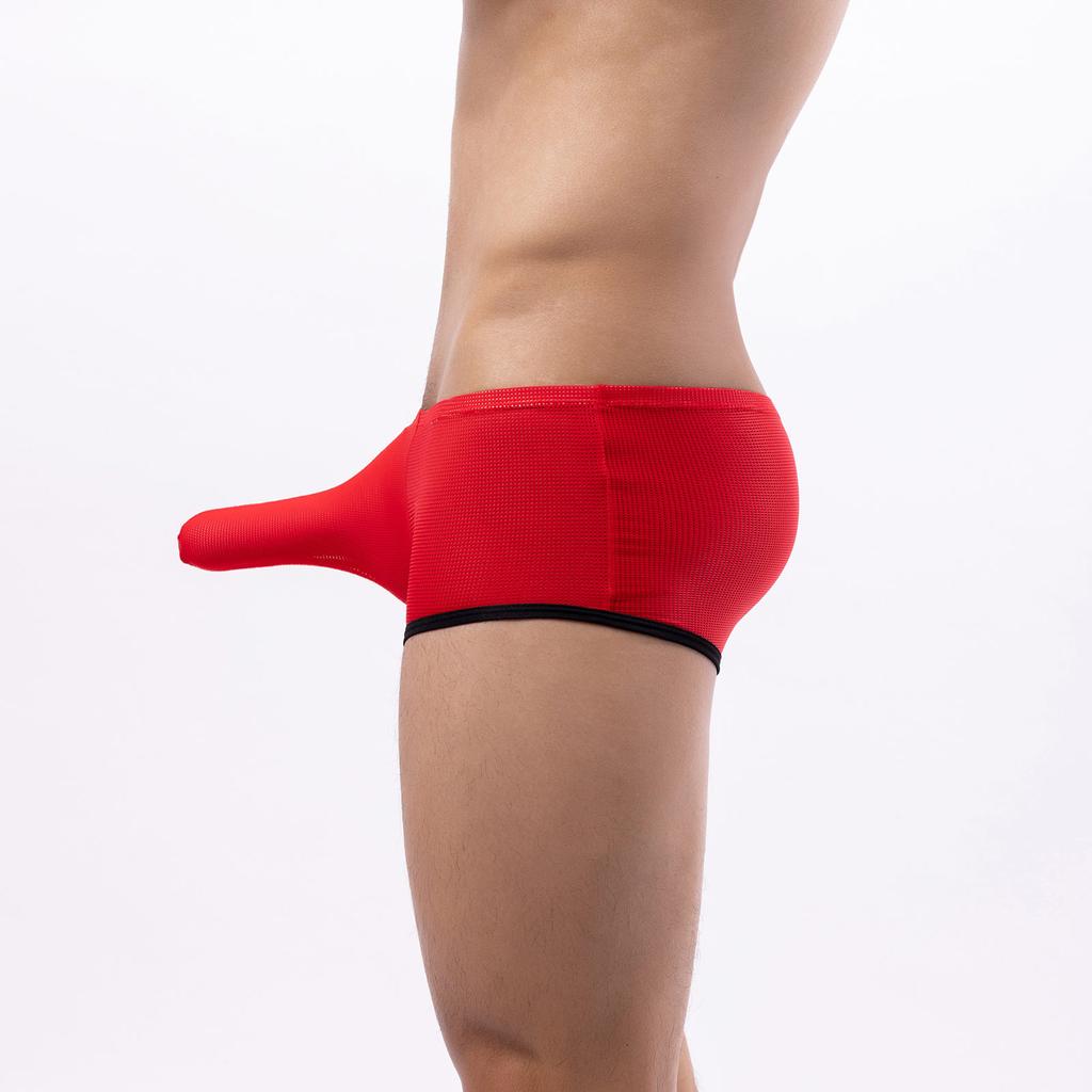 Мужские однотонные полосатые боксеры, мужское нижнее белье, дышащие мягкие трусы