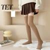 Fleece Thigh High Socks 1 Pair Fuzzy for Women, Long Soft Fluffy Cold Weather Thermal Footwear Leg Warmer, Thickened Plush Over The Knee Stockings,