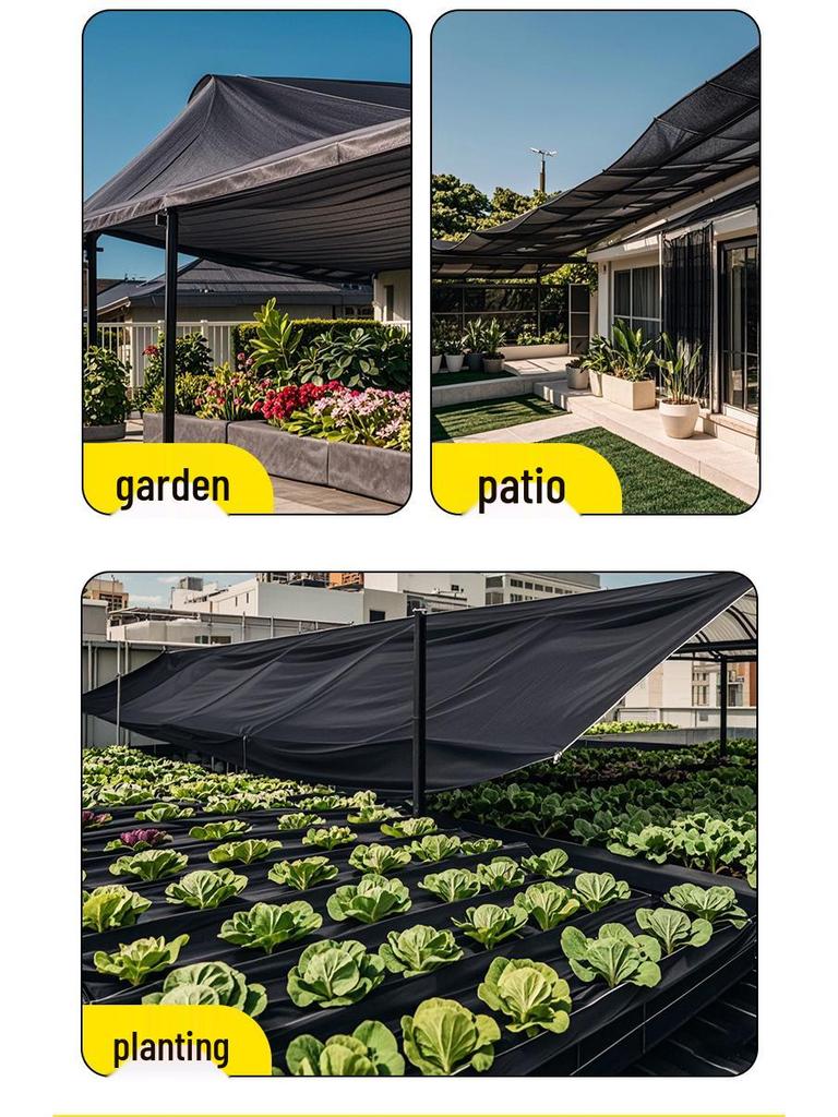 Green Sunshade Net with Edged and Punched Design for Balcony