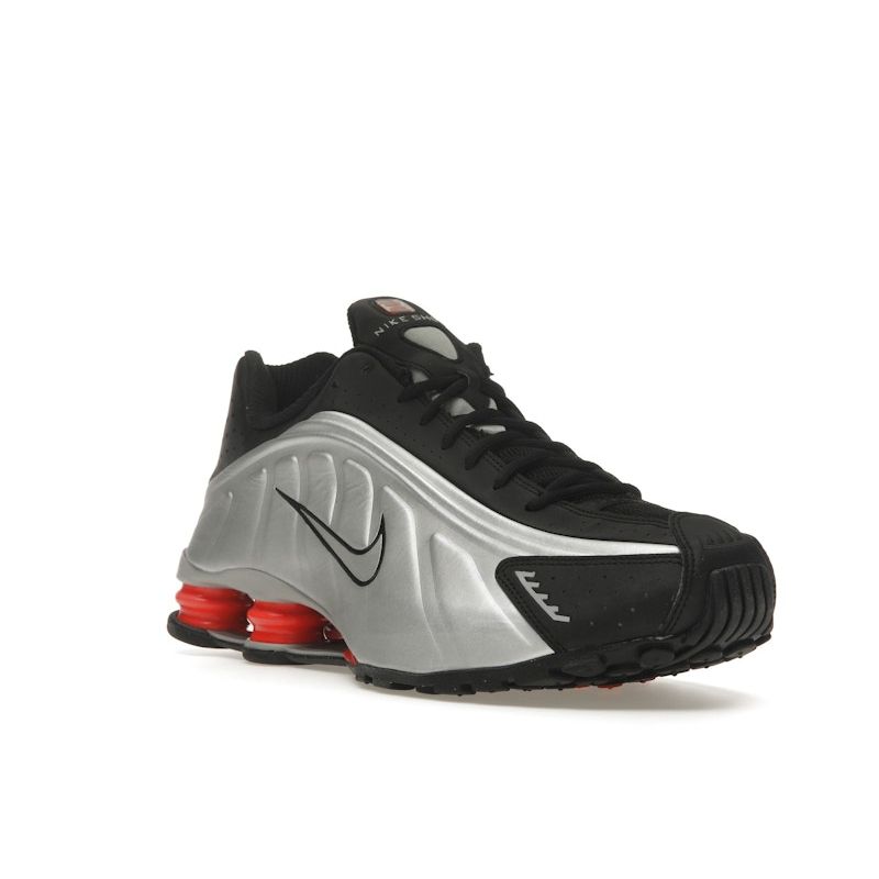 Nike Shox R4 OG Orange Twist Unisex Sneakers Silver Black Metallic-Silver HQ1988-002
