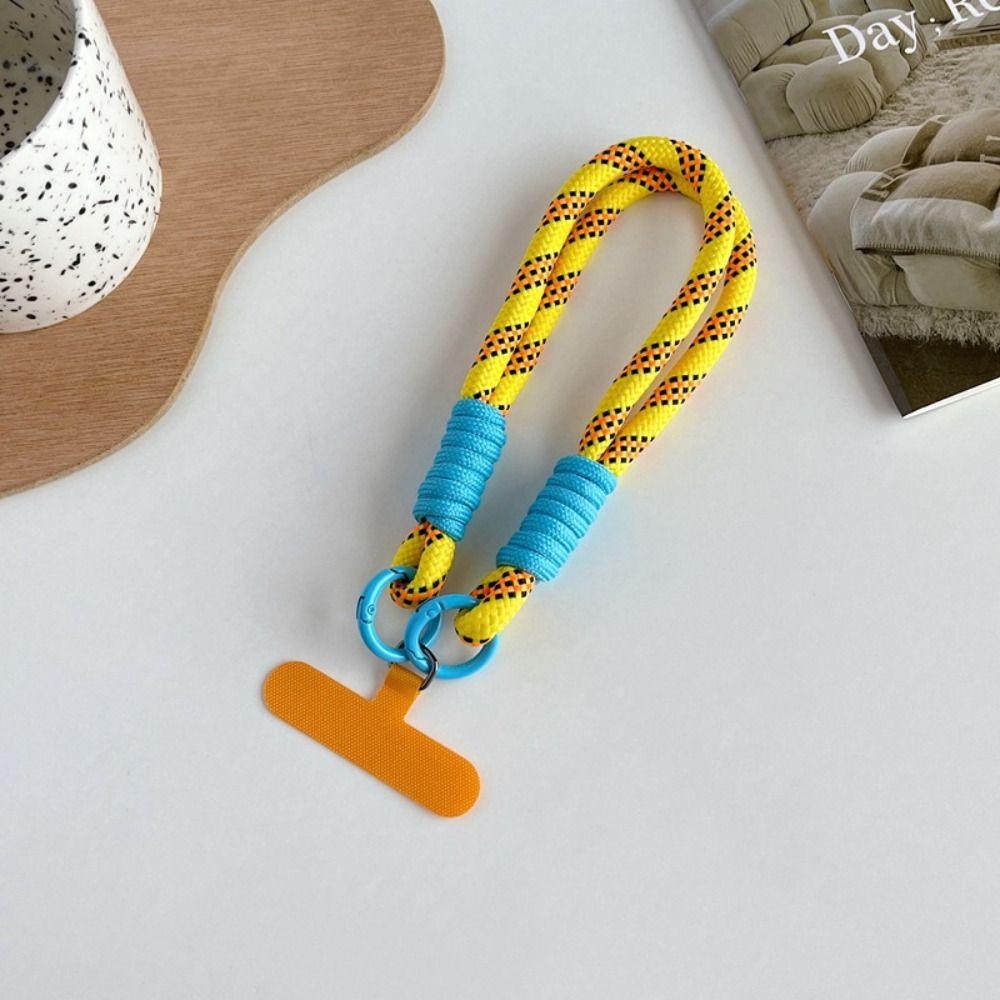Candy Colors Anti-lost Rope Nylon Phone Wrist Straps Luxury Phone Lanyard  Phone Accessories