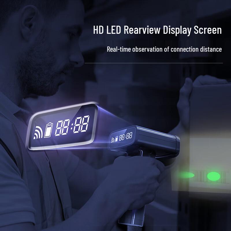 Deli 14970W 1D/2D Wireless Barcode Scanner
