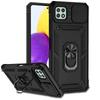 Противоударный чехол Armor для Samsung Galaxy A22 5G Чехол с кольцом-держателем для автомобиля и магнитом для SamsungA22 A 22 Защита камеры со сдвижной шторкой