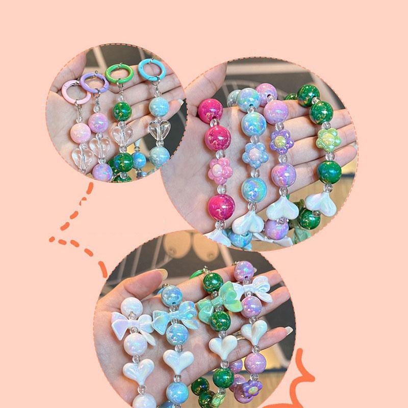 Цветной бант из бисера брелок для мобильного телефона подвески для девочек пара бисерная сумка кулон автомобильный брелок
