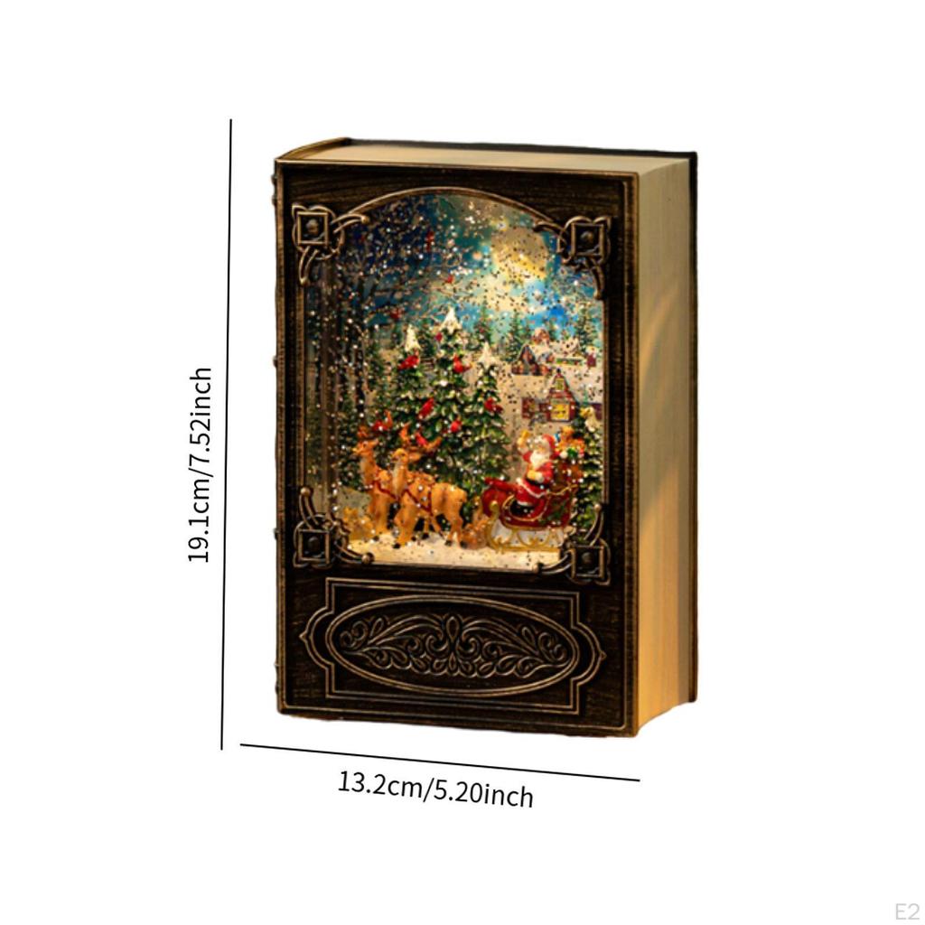 Christmas Light Music Box Children Birthday Gift Book Night Musical Ball