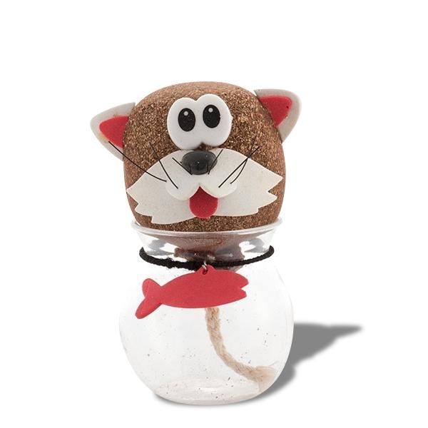 Голова животного из травяных волос, растущая цыпочка