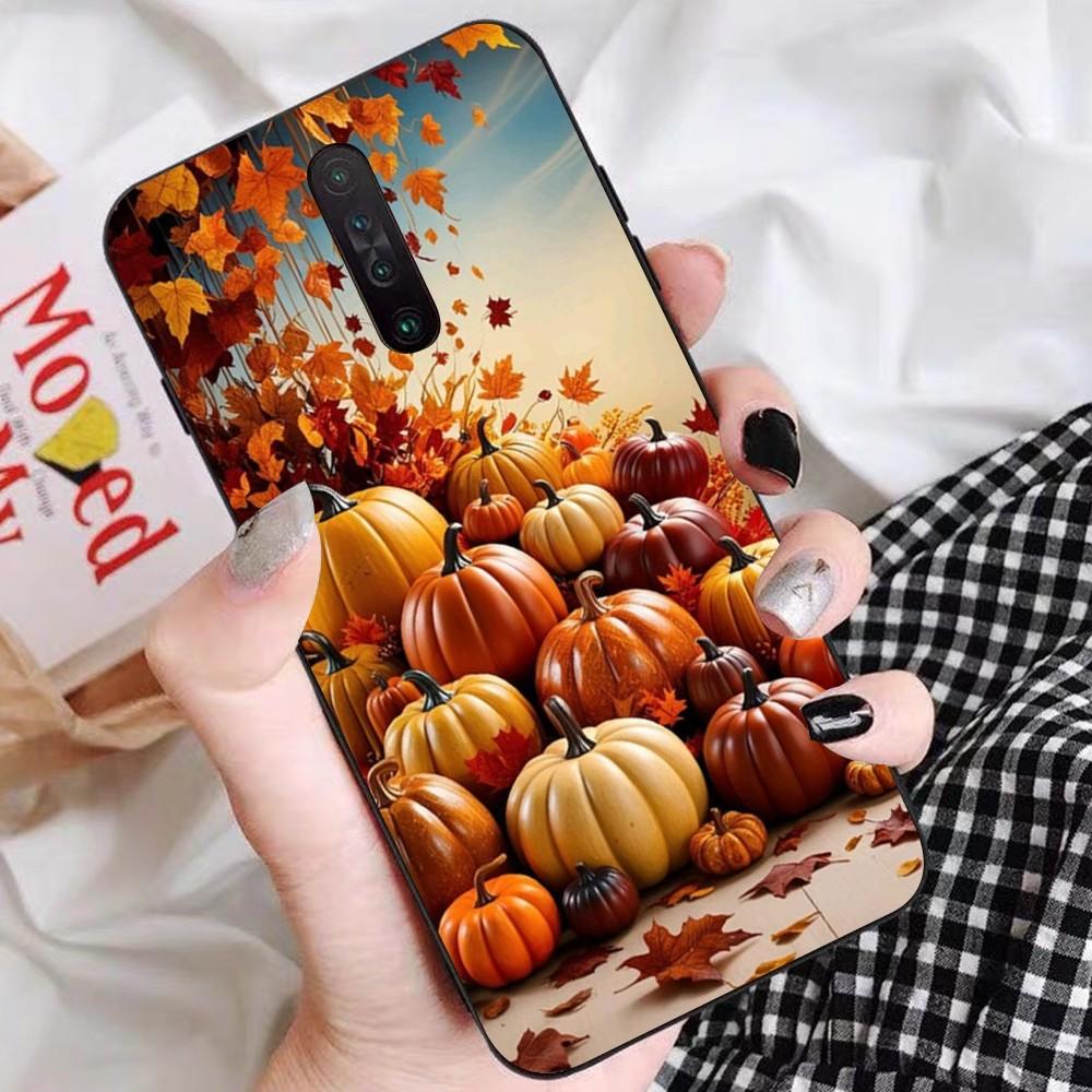 Чехол для телефона «Счастливая осень с тыквой» Для Redmi 5 6 7 8 9 10 Plus Pro 6 7 8 9 A GO K20 K30 K40 Pro Plus F3 Fundas