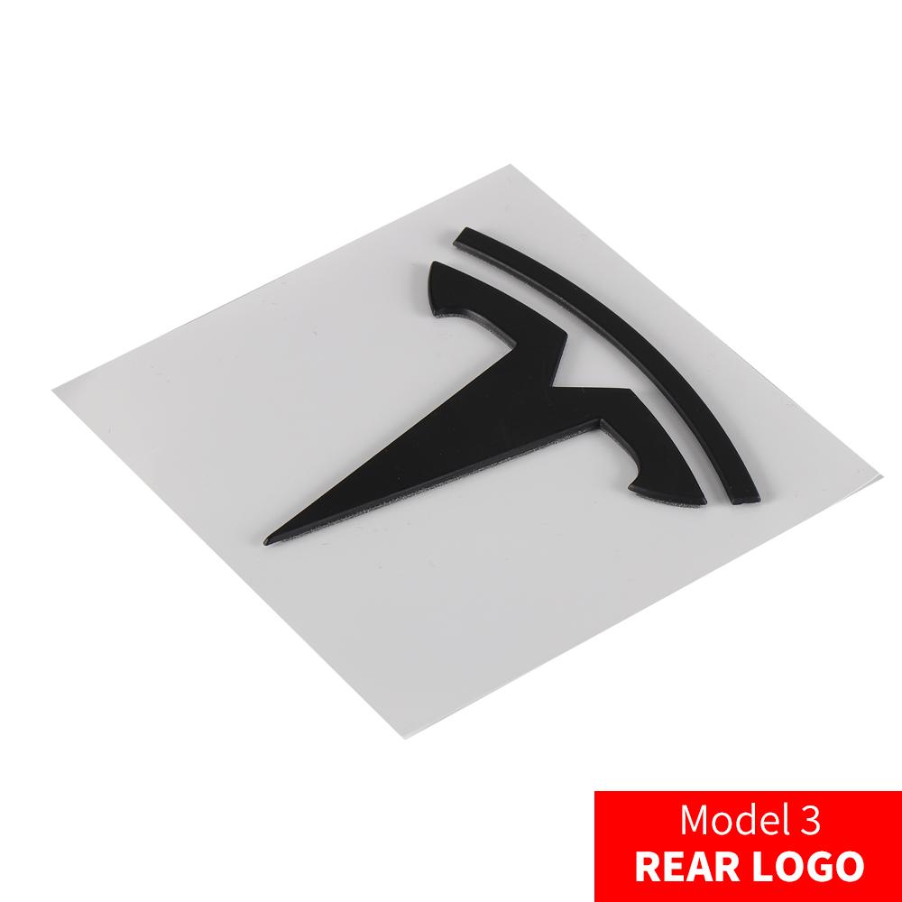 bntfg6 1pcs Car Front For Tesla ModeY Model3 Hood Cover Emblem Sticker Styling Body Rear Trunk Badge Decal Auto Decoration Accessories