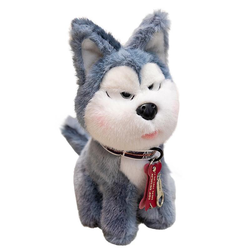 Плюшевая игрушка Хаски Doha Doll Наполнена ПП хлопком Для подарка детям