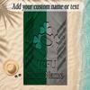 Beach TowelIreland Rugby Custom Name Text Personalized Soft Towel for Beach Pool Indoor Home Decor Gift
