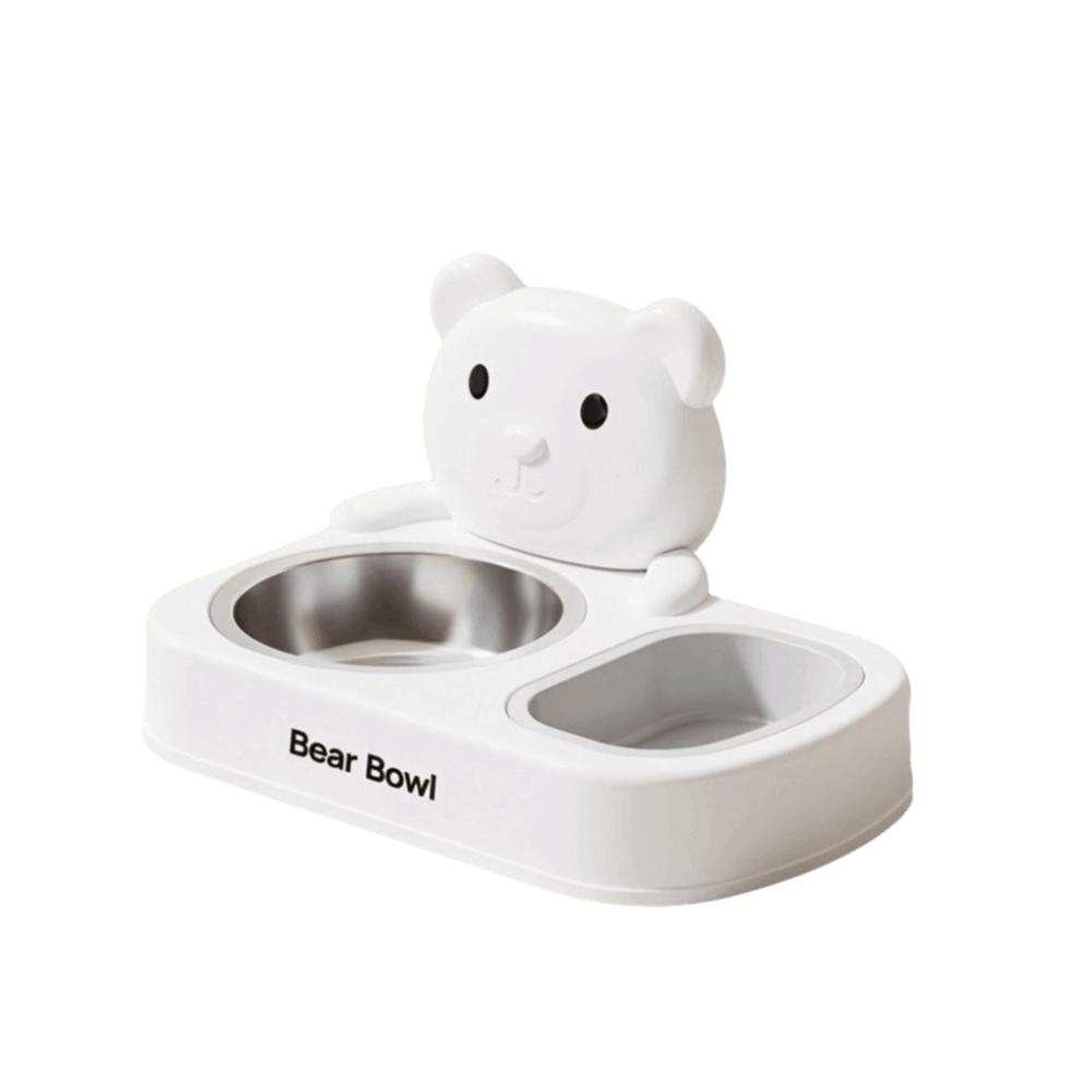 Detachable Cat Food Water Bowl Non-Slip Base Cat Feeding Bowl Pet Water Container for Cats Dogs