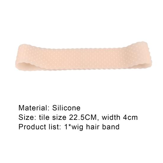 Silicone Headband Portable Washable Colorful Women Wig Headband Flexible Silicone for Sports
