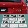 3D Chrome ABS T0/T3/T4/T5/T6/T7/T8/V8 AWD Lettering Emblem Trunk Badge For XC40 XC60 XC70 XC90
